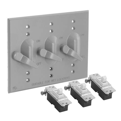 3-gang electrical box covers|3 gang weatherproof switch cover.